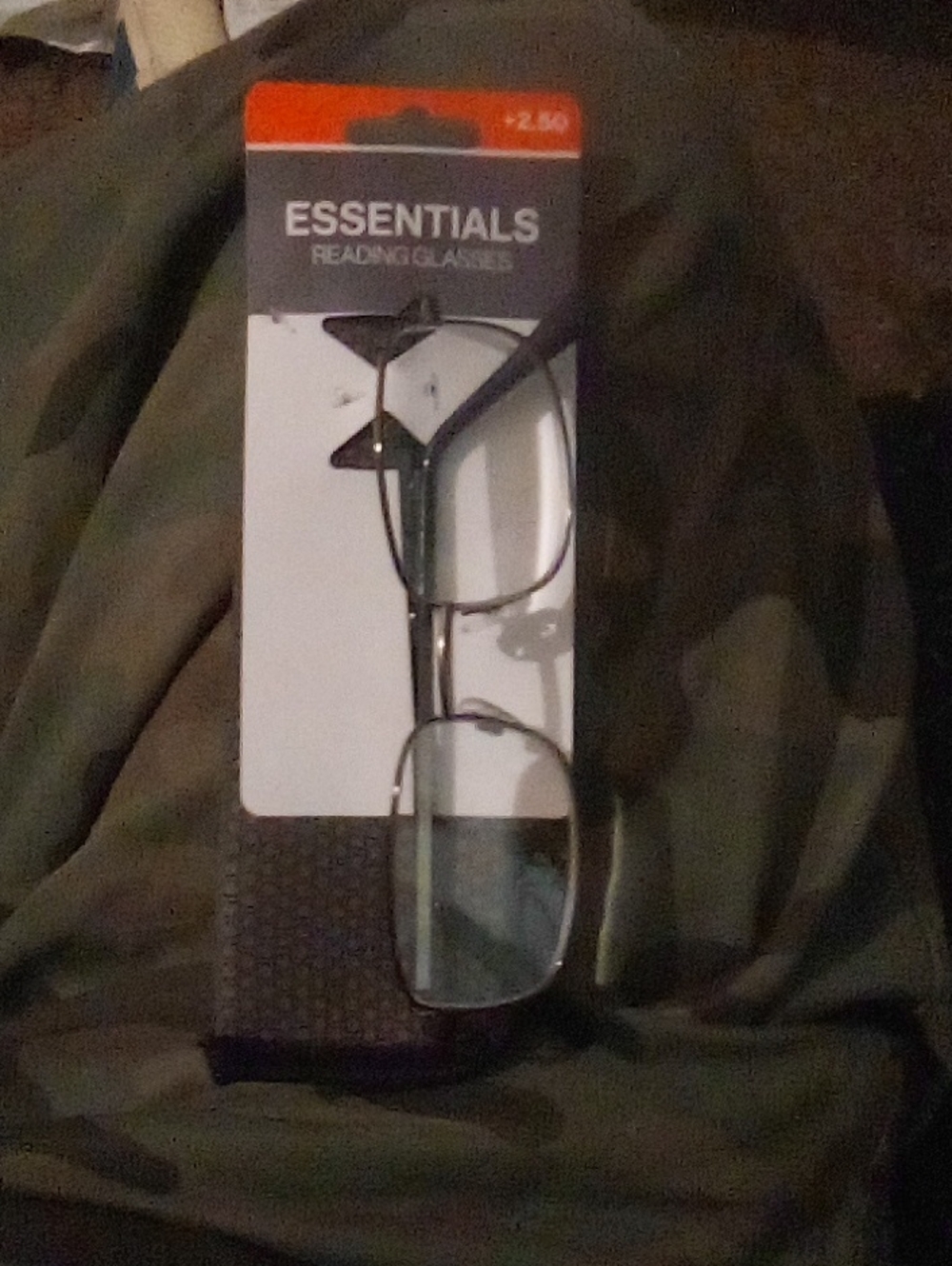 Essentials Black Metal Rectangular Reading Glasses